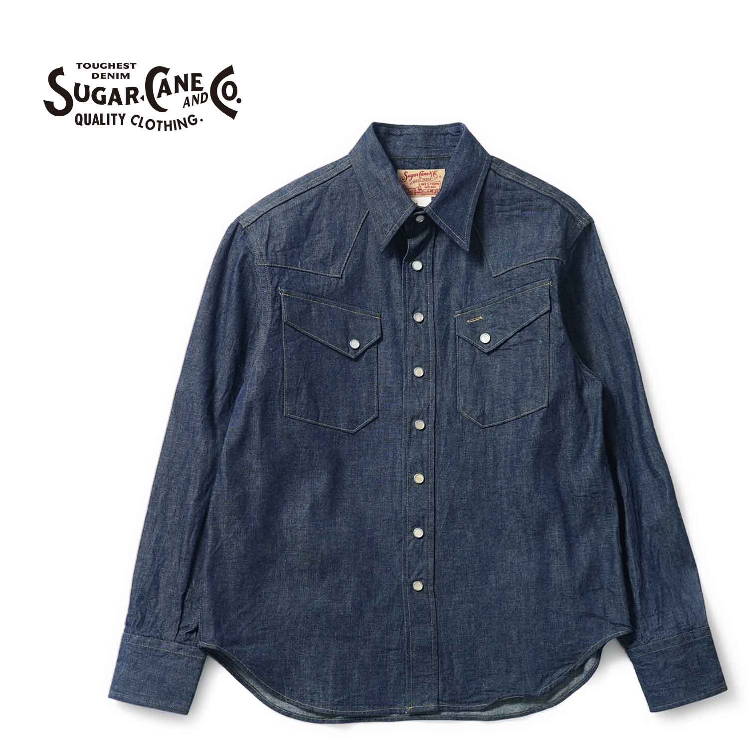 SUGAR CANE ���奬�������� Ĺµ�����  "BLUE DENIM WESTERN SHIRT"  SC28190