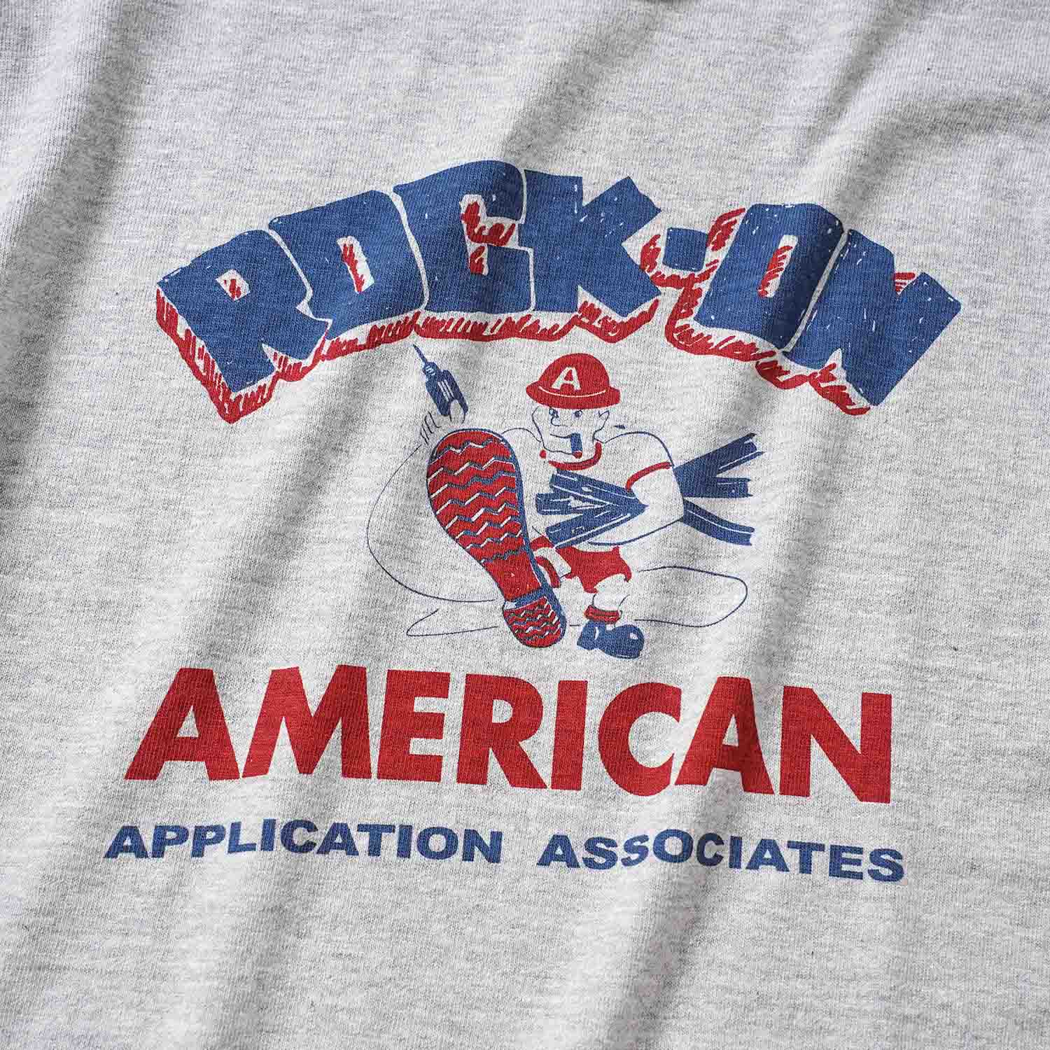 WAREHOUSE �������ϥ��� Ⱦµ T����� Lot 4096 "88/12�ݥ��롼�ͥå�T ROCK-ON" 4096-ROCKON(26SS)