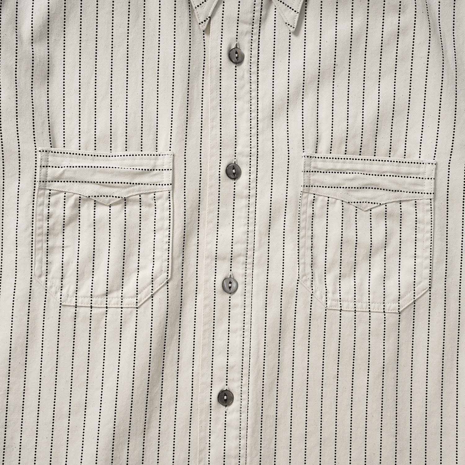 SUGAR CANE ���奬�������� Ⱦµ����� FICTION ROMANCE ��8.5oz. WHITE WABASH STRIPE WORK SHIRT�� SC37275