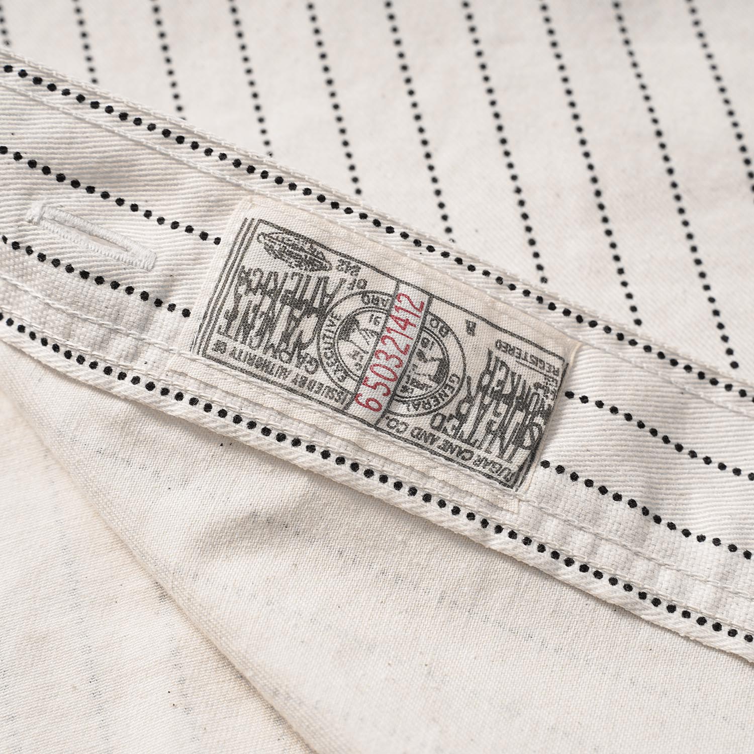 SUGAR CANE ���奬�������� Ⱦµ����� FICTION ROMANCE ��8.5oz. WHITE WABASH STRIPE WORK SHIRT�� SC37275