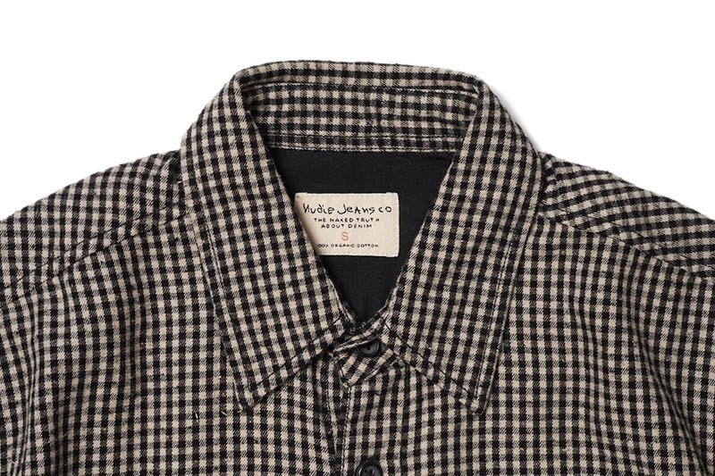 Nudie Jeans ̡ǥ󥺡Ĺµ  "STEN" DOGTOOTH BLACK/SAND 46161-3015