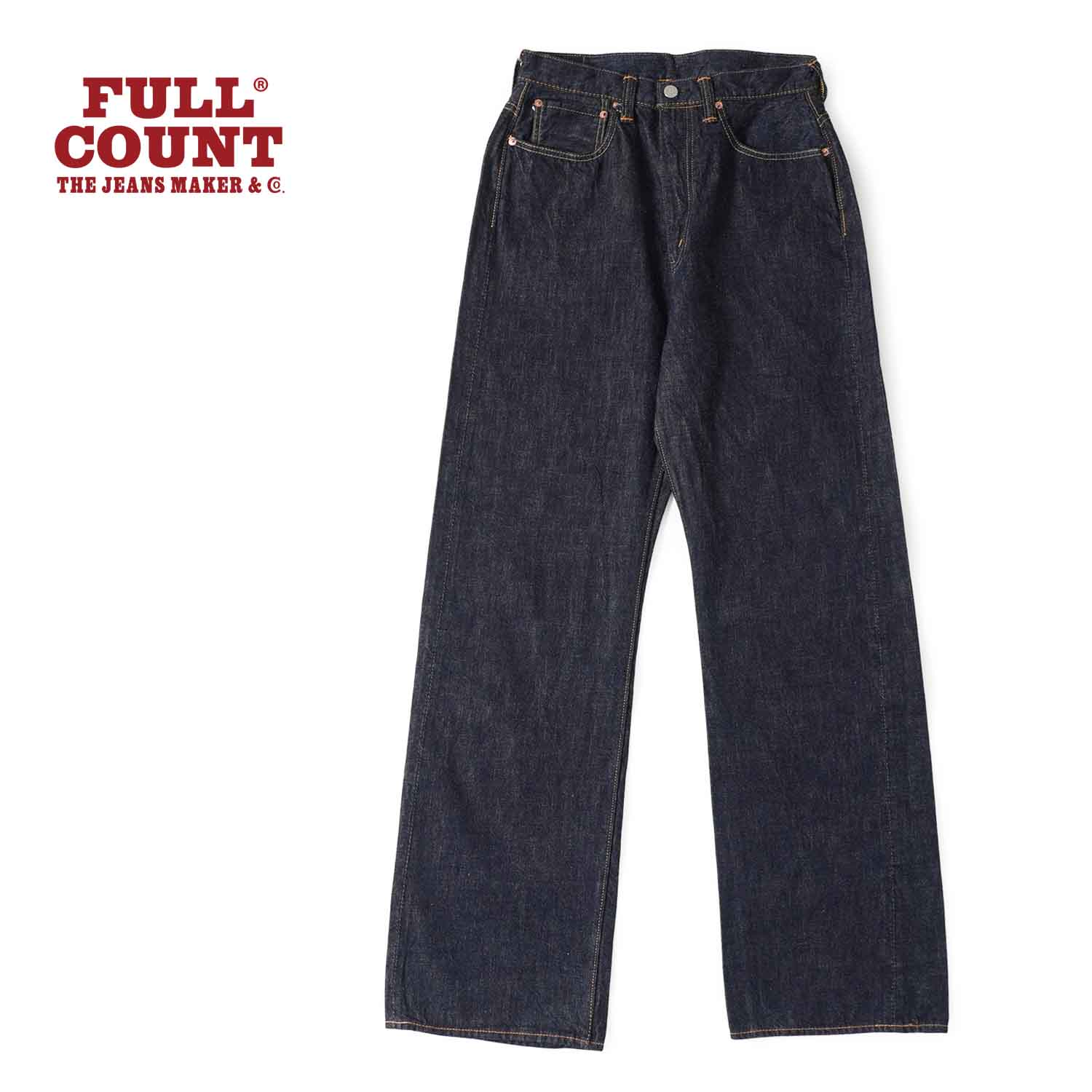 FULLCOUNT �ե륫����� �ѥ�� "Womens Wide Straight Monroe Denim"  0107-21