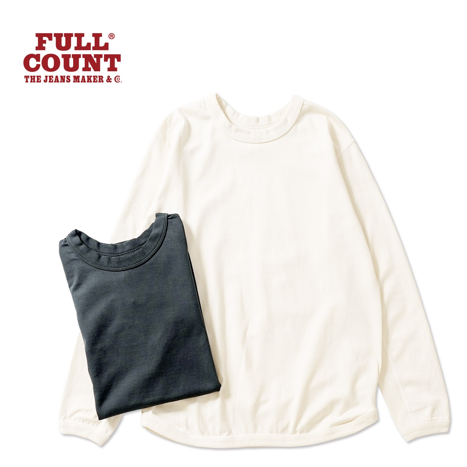 FULLCOUNT �ե륫����� Ĺµ T����� "Flat Seam Heavyweight Long sleeve T Shirt" 5222L-20A