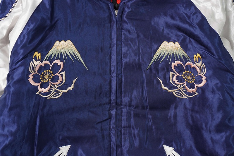 TAILOR TOYO ơ顼ΡMid 1950s Style Acetate Quilted Souvenir JacketRED TIGER  JAPAN MAPɡTT15543-119