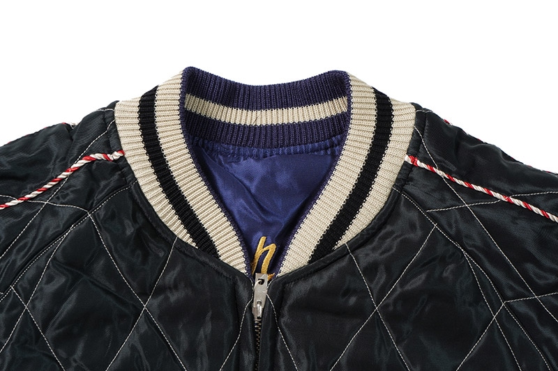 TAILOR TOYO ơ顼ΡMid 1950s Style Acetate Quilted Souvenir JacketRED TIGER  JAPAN MAPɡTT15543-119