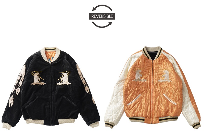 TAILOR TOYO �ơ��顼���Ρ����������Late 1950s Style Velveteen Souvenir Jacket  "POLAR BEAR�� �� ��ALASKA MAP"  TT15792-119