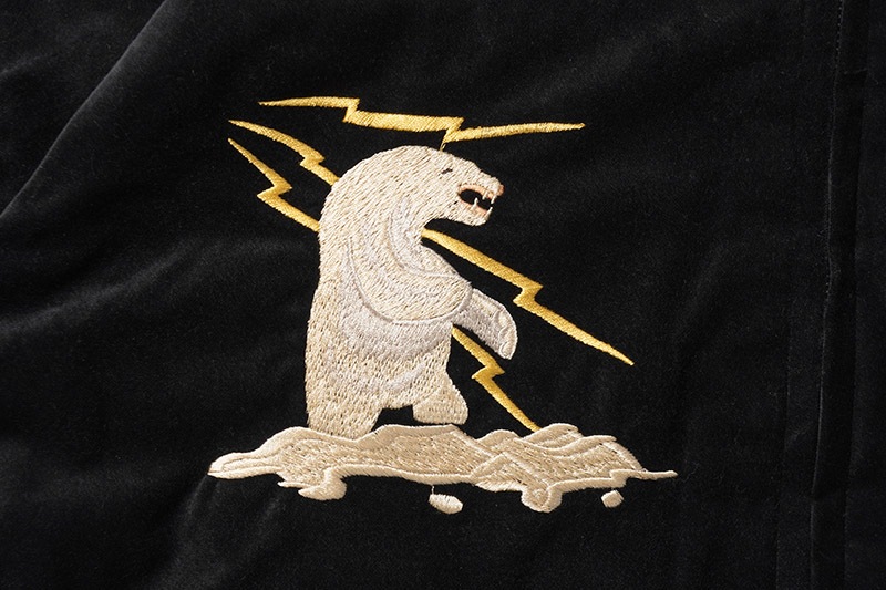 TAILOR TOYO �ơ��顼���Ρ����������Late 1950s Style Velveteen Souvenir Jacket  "POLAR BEAR�� �� ��ALASKA MAP"  TT15792-119