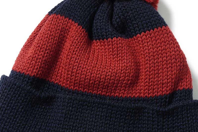 Nigel Cabourn �ʥ������륱���ܥ� ˹�� �˥åȥ���å�  ��STRIPE BOBBLE HAT��  80511166010