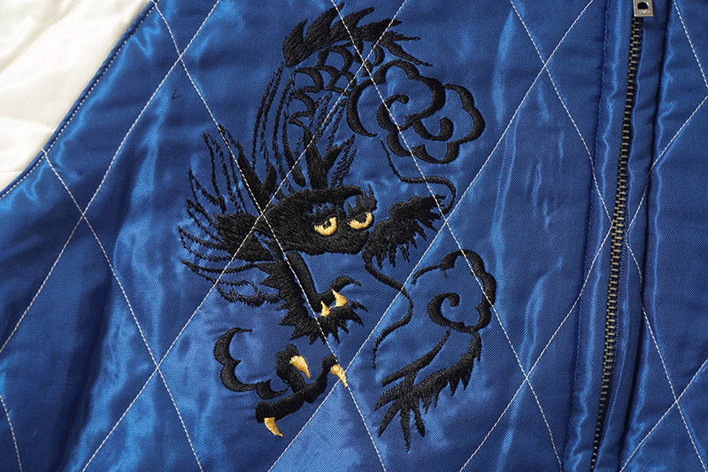 TAILOR TOYO �ơ��顼���Ρ����������Mid 1950s Style Velveteen Souvenir Jacket  ��WHITE DRAGON�� �� ��BLACK EAGLE��  TT15792-138