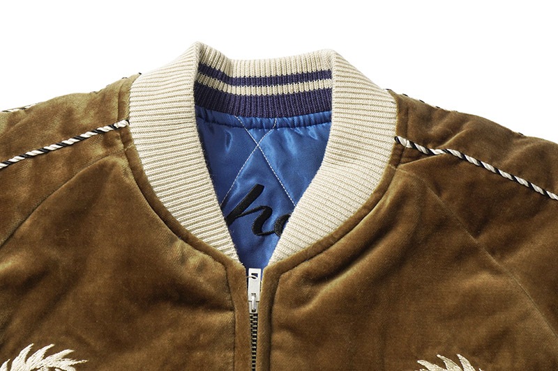 TAILOR TOYO �ơ��顼���Ρ����������Mid 1950s Style Velveteen Souvenir Jacket  ��WHITE DRAGON�� �� ��BLACK EAGLE��  TT15792-138