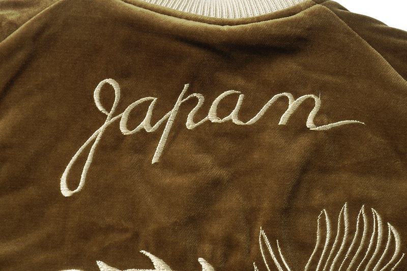 TAILOR TOYO �ơ��顼���Ρ����������Mid 1950s Style Velveteen Souvenir Jacket  ��WHITE DRAGON�� �� ��BLACK EAGLE��  TT15792-138