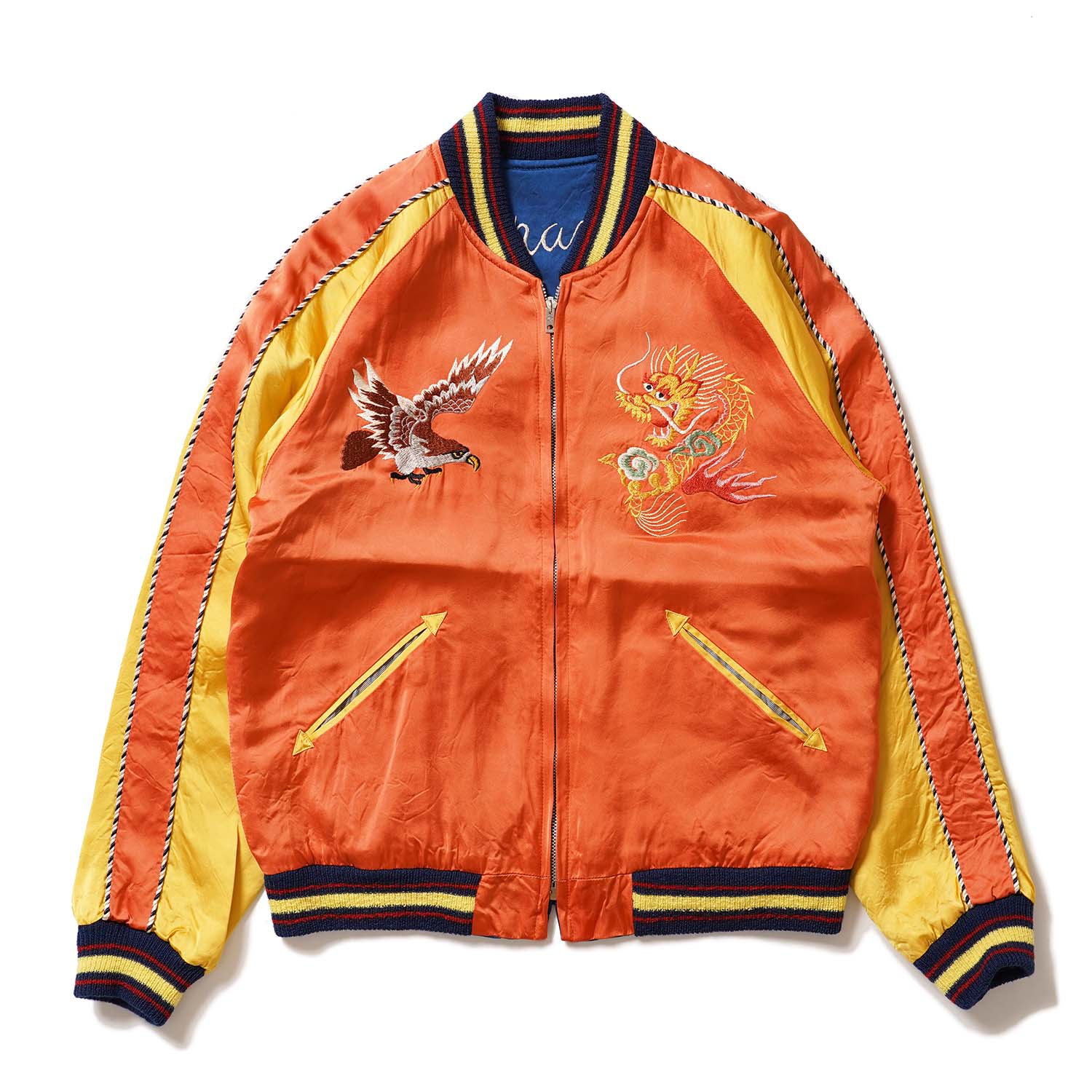 TAILOR TOYO �ơ��顼���� ��������� ���� Late 1940s Style Acetate Souvenir Jacket KOSHO & CO. Special Edition ��EAGLE & DRAGON�� �� ��JAPAN MAP�� TT15911