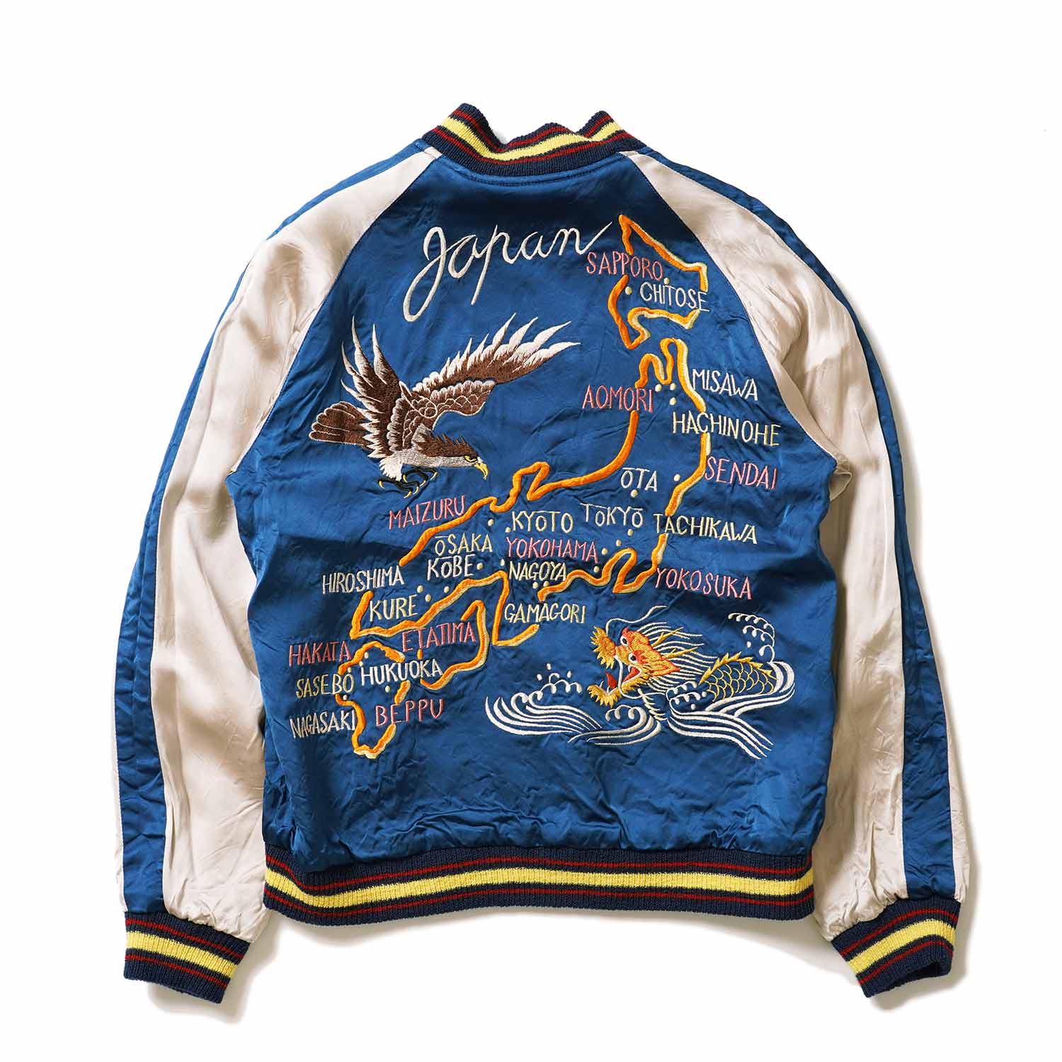 TAILOR TOYO �ơ��顼���� ��������� ���� Late 1940s Style Acetate Souvenir Jacket KOSHO & CO. Special Edition ��EAGLE & DRAGON�� �� ��JAPAN MAP�� TT15911