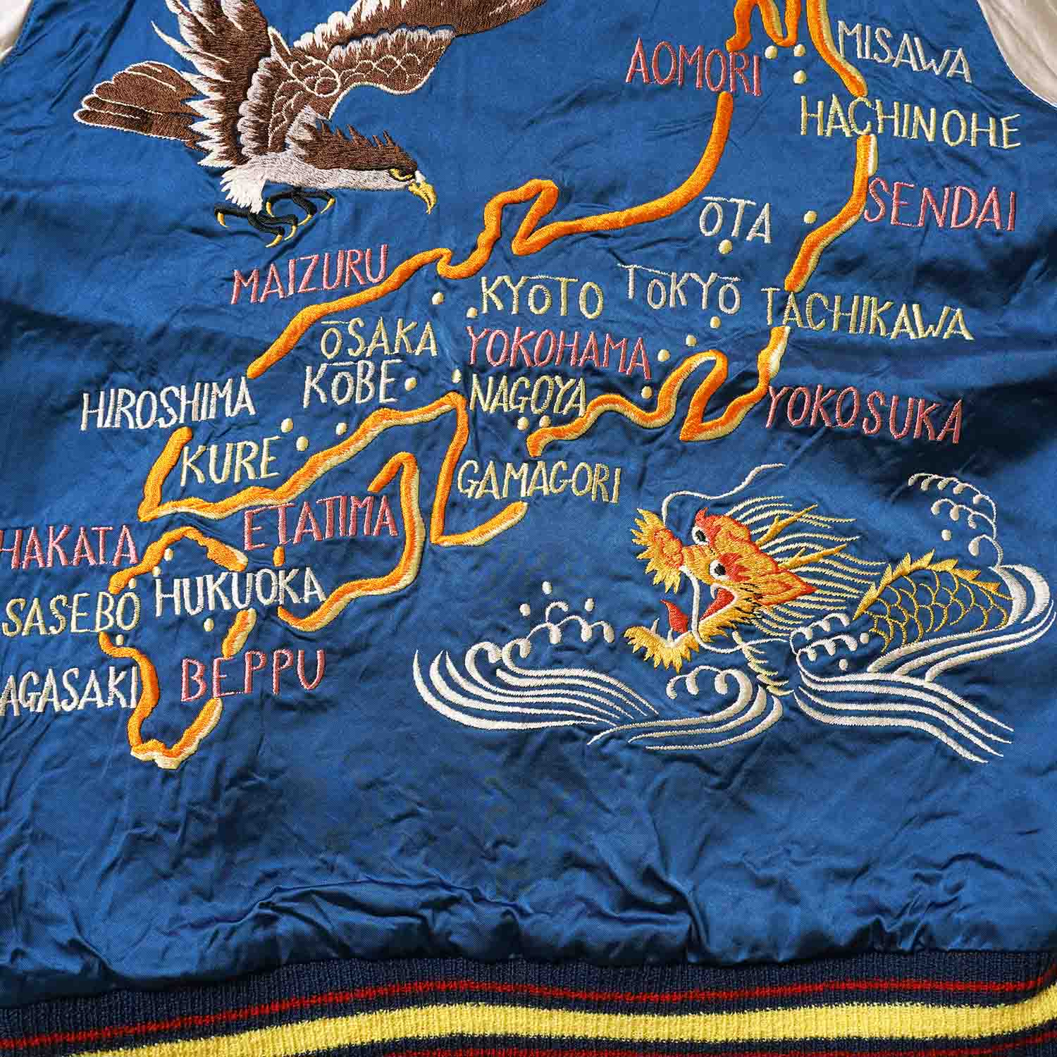 TAILOR TOYO �ơ��顼���� ��������� ���� Late 1940s Style Acetate Souvenir Jacket KOSHO & CO. Special Edition ��EAGLE & DRAGON�� �� ��JAPAN MAP�� TT15911