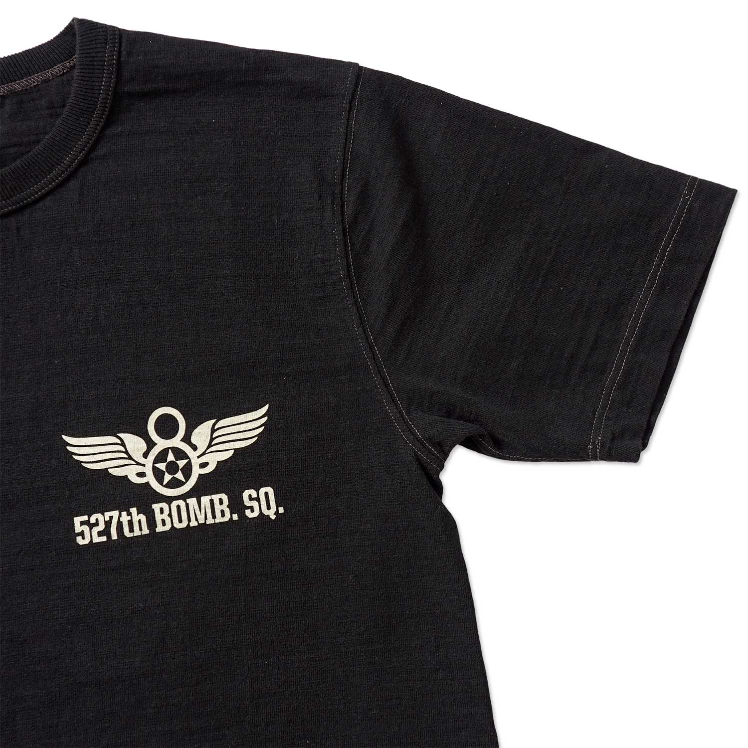 BUZZ RICKSON'S �Х��ꥯ���� ȾµT����� SLUB YARN T-SHIRT "527th BOMB.SQ." BR79731
