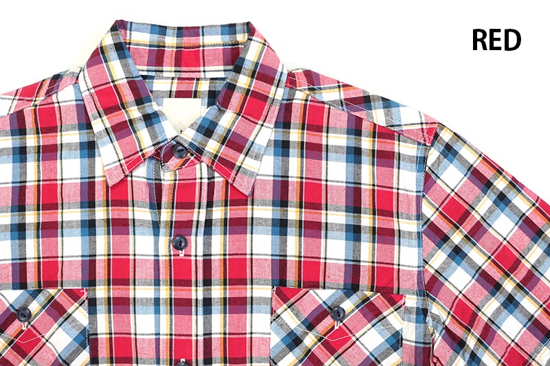 UNATELA(���ʥƥ�) Ⱦµ����� ��CHECK S/S WORK SHIRT�� UNA-55006