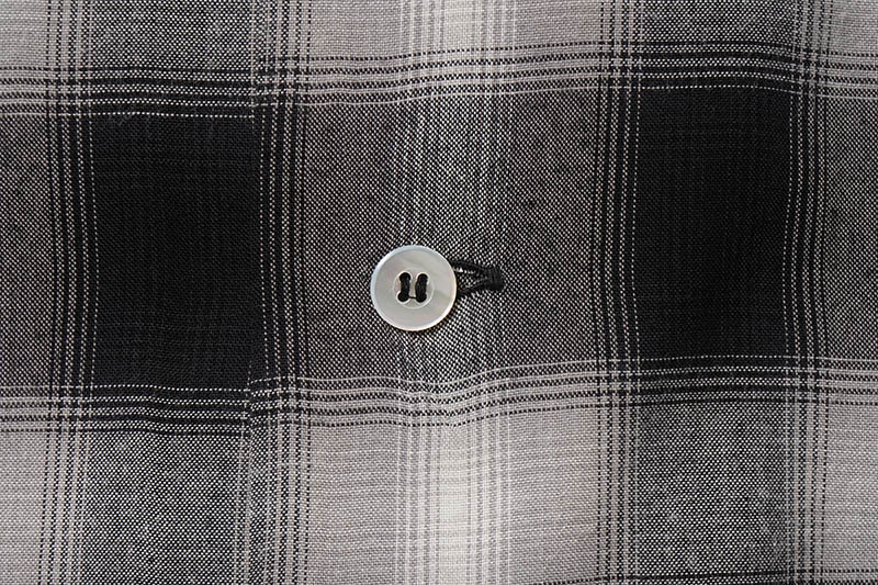 SUGAR CANE 奬 Ĺµ  "RAYON OMBRE CHECK OPEN SHIRT"  SC29120