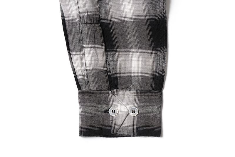 SUGAR CANE 奬 Ĺµ  "RAYON OMBRE CHECK OPEN SHIRT"  SC29120
