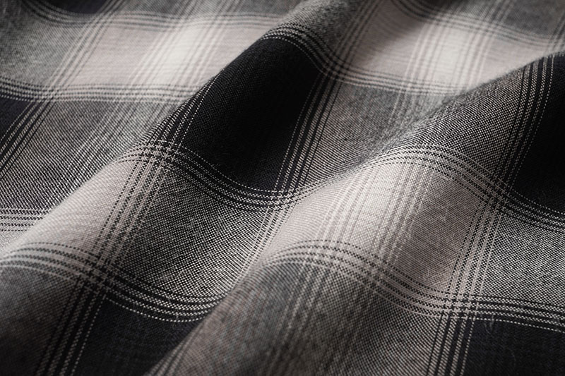 SUGAR CANE 奬 Ĺµ  "RAYON OMBRE CHECK OPEN SHIRT"  SC29120