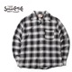 SUGAR CANE 奬 Ĺµ  "RAYON OMBRE CHECK OPEN SHIRT"  SC29120