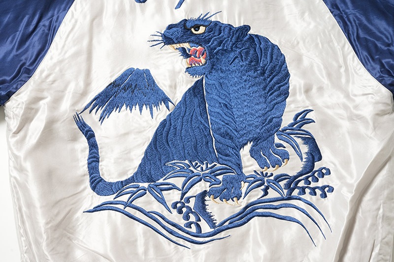 TAILOR TOYO ơ顼ΡMid 1950s Style Acetate Souvenir JacketEAGLE  BLUE TIGERɡTT15790-170