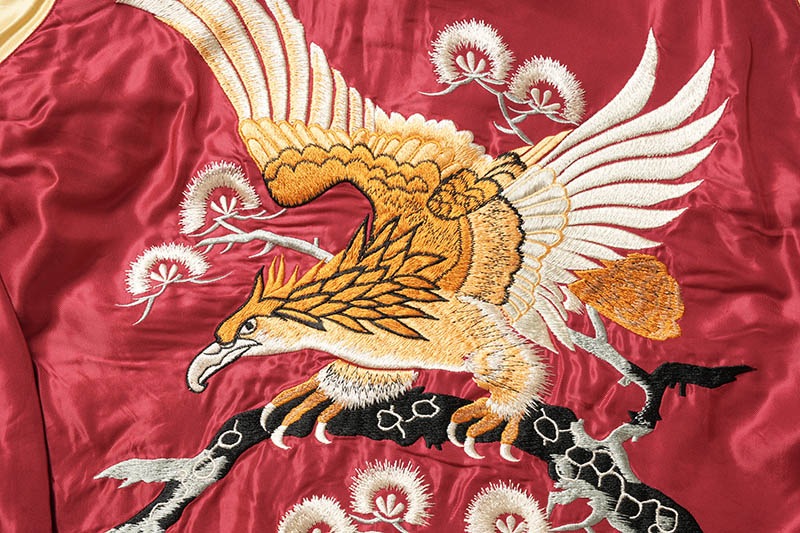 TAILOR TOYO ơ顼ΡMid 1950s Style Acetate Souvenir JacketEAGLE  BLUE TIGERɡTT15790-170