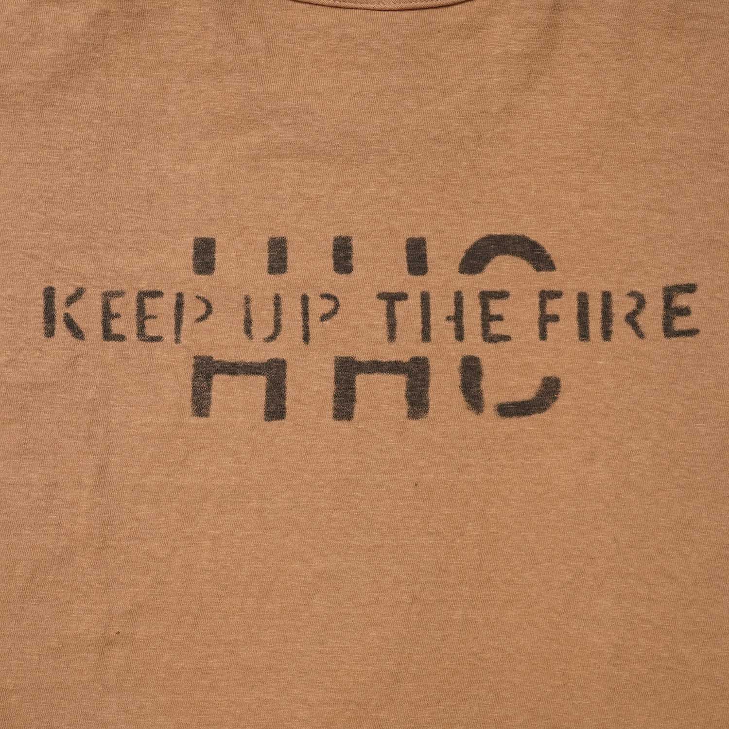 WAREHOUSE �������ϥ��� Ⱦµ T����� Lot 4064 "KEEP UP THE FIRE" 4064-KEEP(26SS)