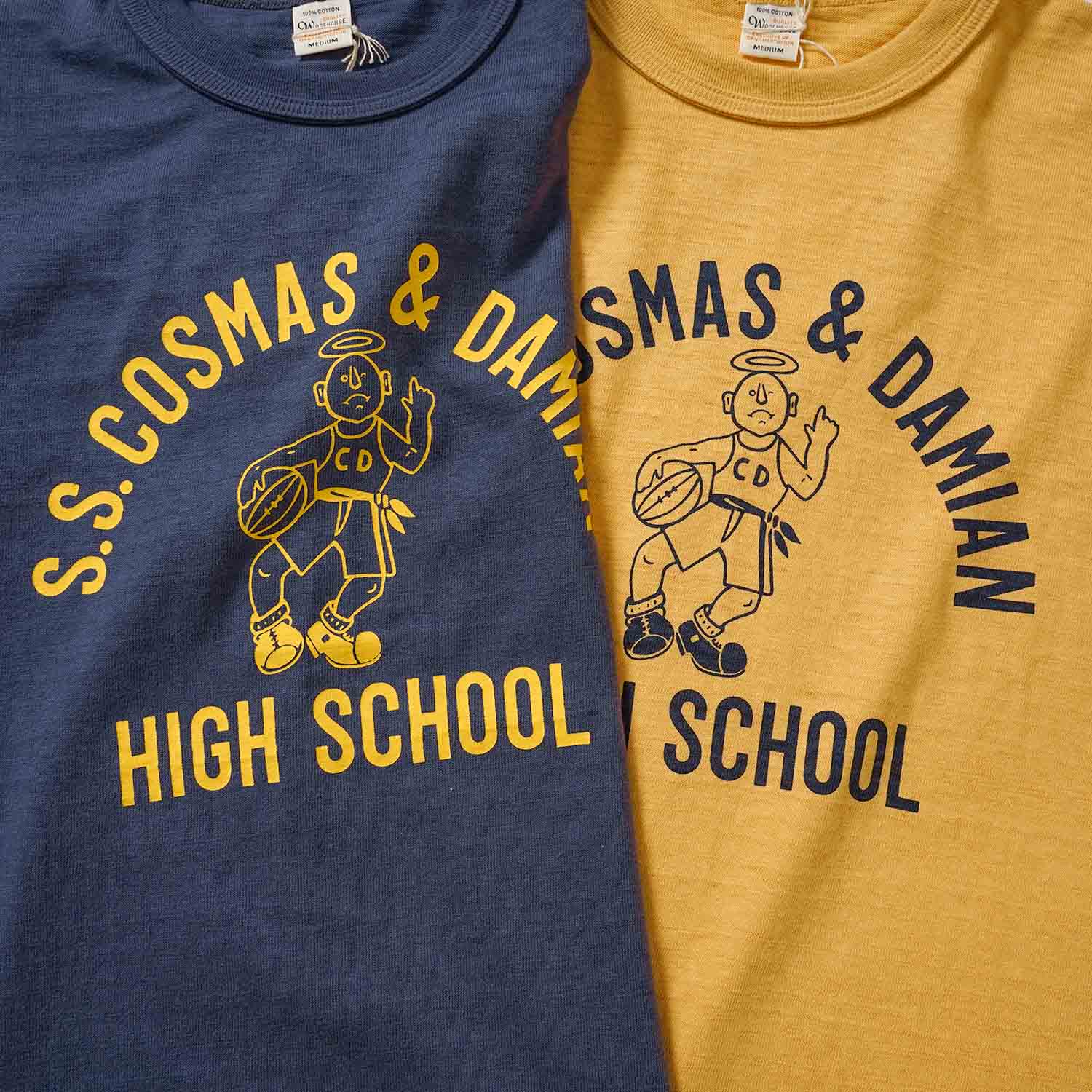 WAREHOUSE �������ϥ��� Ⱦµ T����� Lot 4601 "S.S.COSMAS & DAMIAN" 4601-S.S.COSMAS & DAMIAN(26SS)