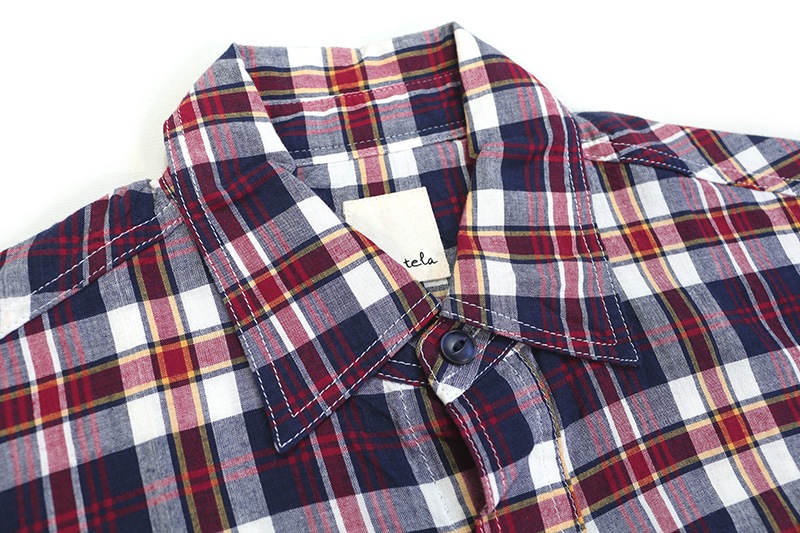 UNATELA ���ʥƥ� Ⱦµ����� "CHECK S/S WORK SHIRT" UNA-59907