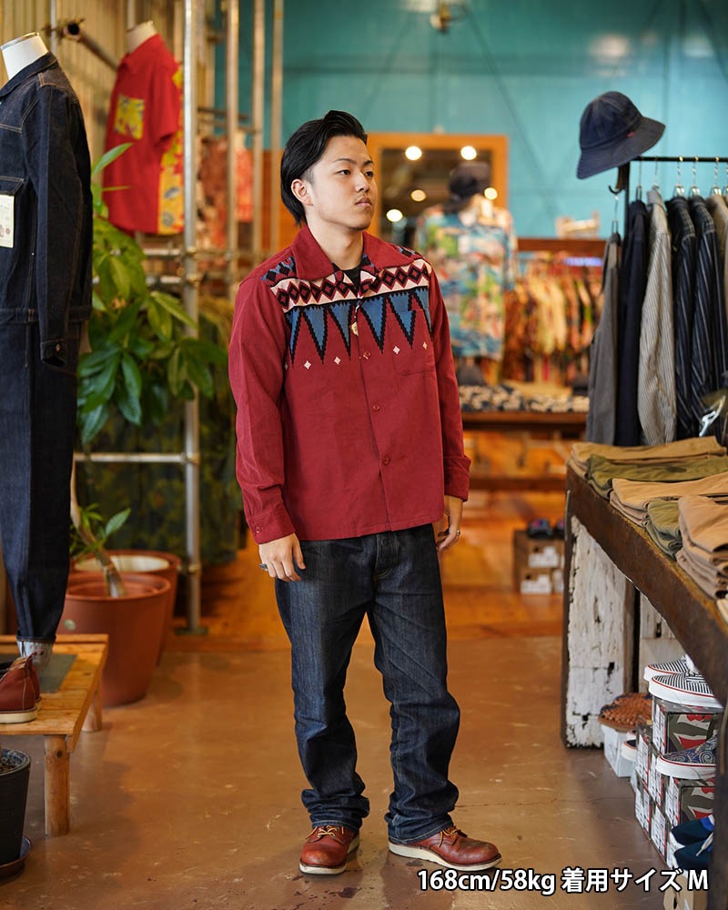STYLE EYES �������륢���� Ĺµ ����� CORDUROY SPORT SHIRT  ��GUATEMALA�� SE29384
