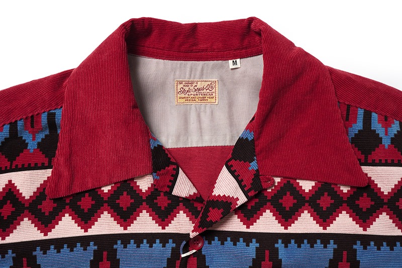 STYLE EYES �������륢���� Ĺµ ����� CORDUROY SPORT SHIRT  ��GUATEMALA�� SE29384