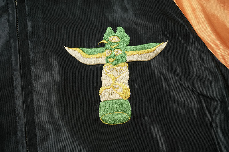 TAILOR TOYO ơ顼ΡLate 1950s Style Acetate Souvenir Jacket  ALASKAN EAGLE  DOG SLED  TT15790-128