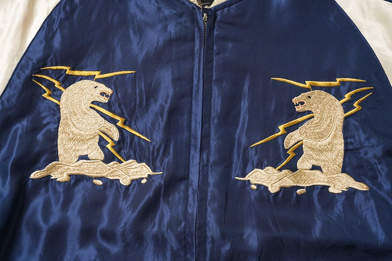 TAILOR TOYO ơ顼ΡLate 1950s Style Acetate Souvenir Jacket  ALASKAN EAGLE  DOG SLED  TT15790-128