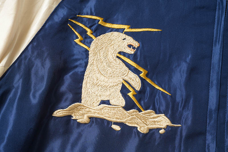 TAILOR TOYO ơ顼ΡLate 1950s Style Acetate Souvenir Jacket  ALASKAN EAGLE  DOG SLED  TT15790-128