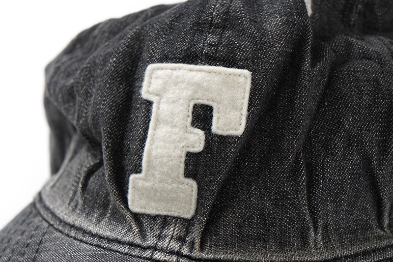 FULLCOUNT �ե륫����� ����å� ˹�� "6PANEL DENIM BASEBALL CAP F PATCH VINTAGE WASH" 6843HW