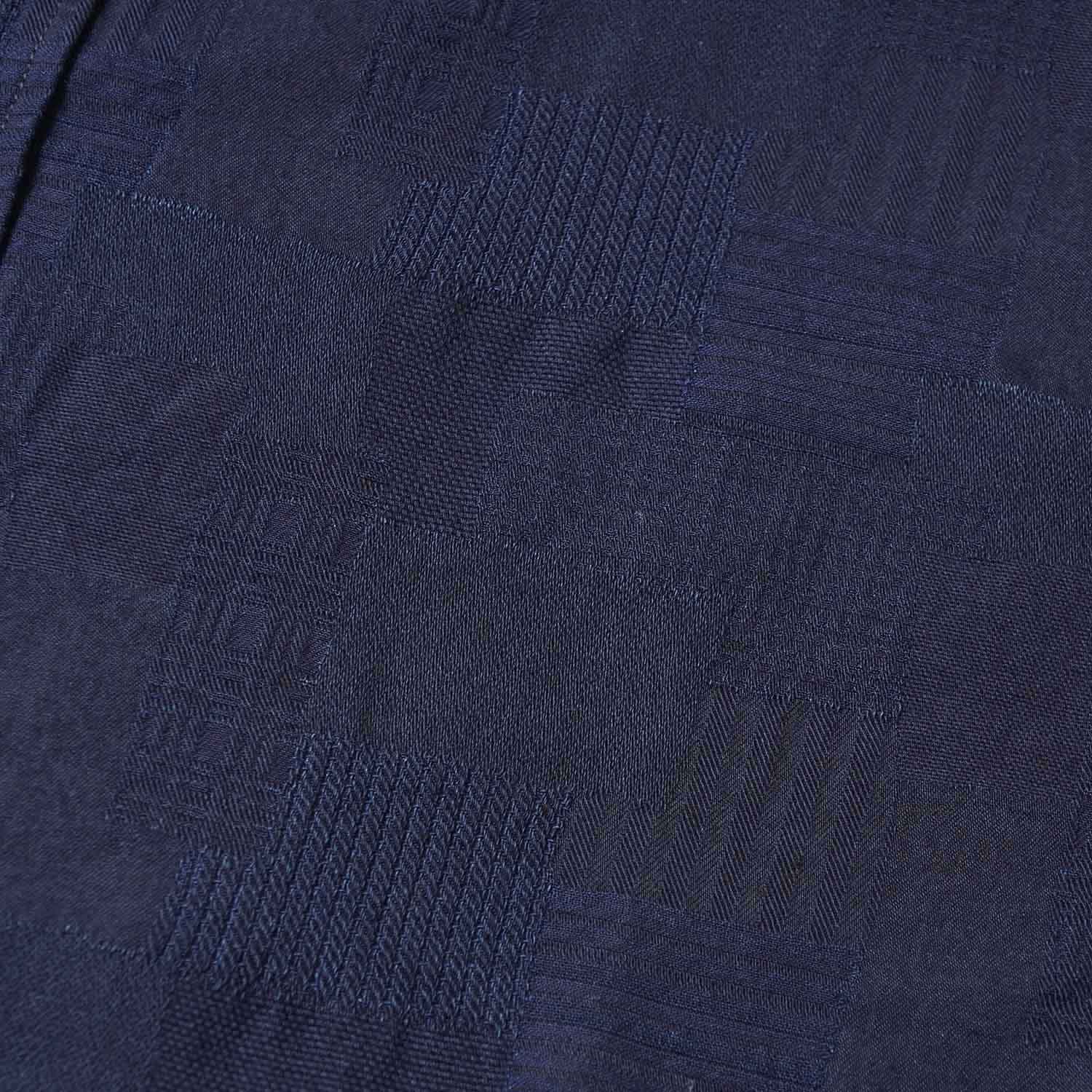 pure blue japan �ԥ奢�֥롼����ѥ�  Ĺµ�����  ��Jacquard Patchwork Shirt��  2239-ID