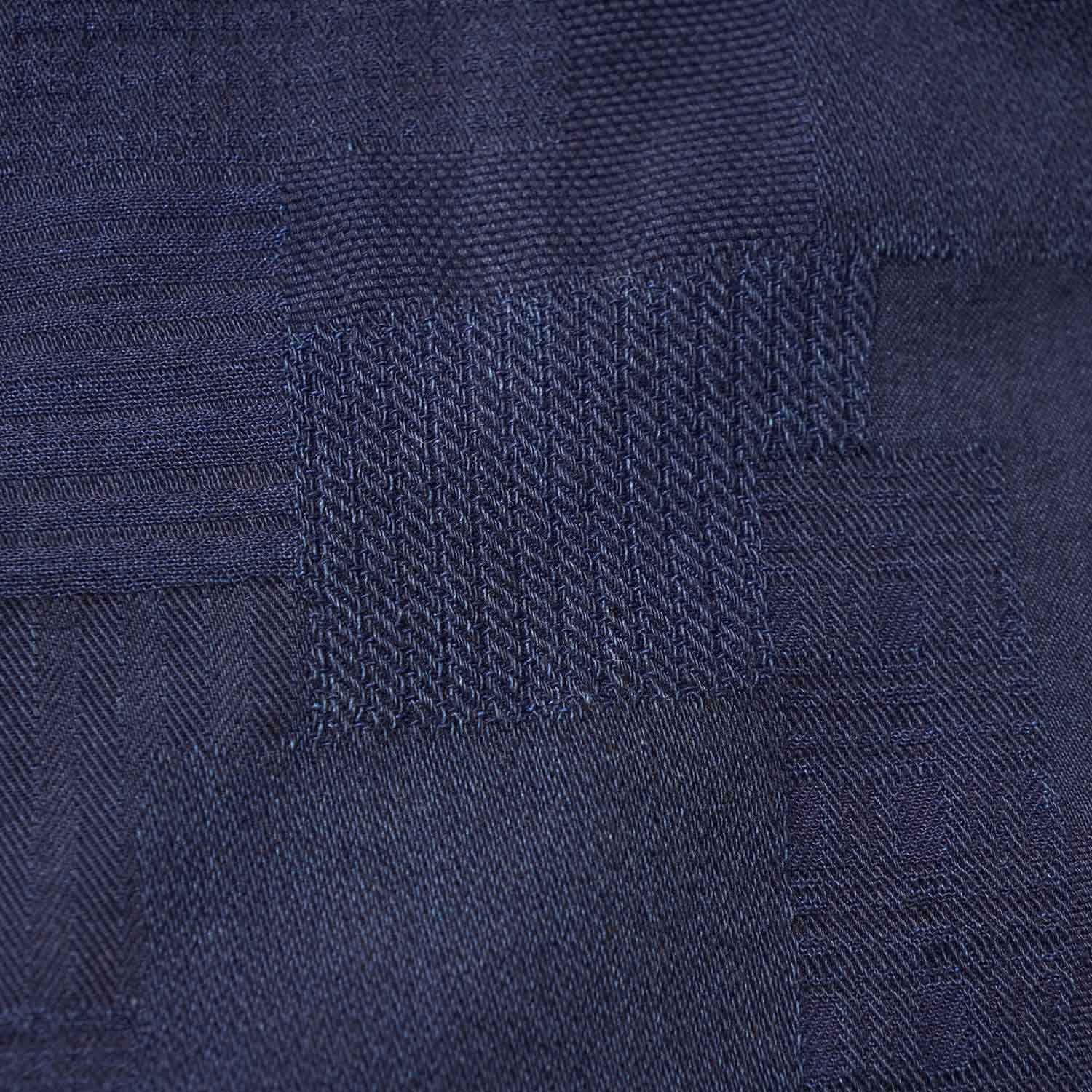 pure blue japan �ԥ奢�֥롼����ѥ�  Ĺµ�����  ��Jacquard Patchwork Shirt��  2239-ID