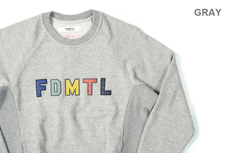 FDMTL �ե������󥿥� �������å� SASHIKO LOGO SWEAT SHAIRT FA19/CS31