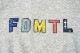 FDMTL �ե������󥿥� �������å� SASHIKO LOGO SWEAT SHAIRT FA19/CS31