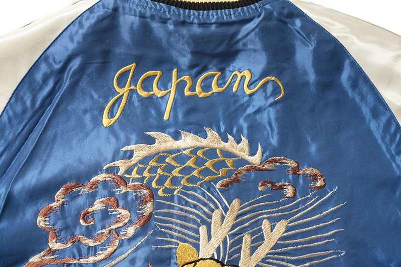 TAILOR TOYO �ơ��顼���Ρ����������Mid 1950s Style Acetate Souvenir Jacket  ��WHITE TIGER�� �� ��GOLD DRAGON��  TT15790-119
