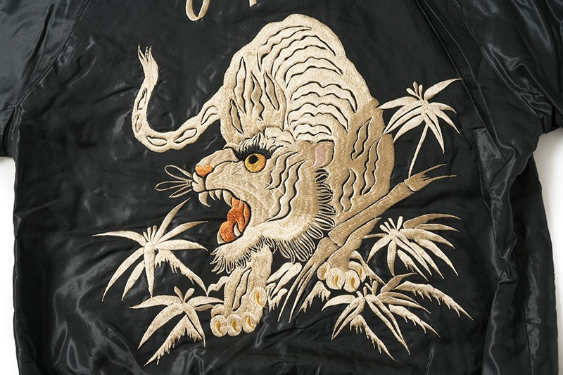 TAILOR TOYO �ơ��顼���Ρ����������Mid 1950s Style Acetate Souvenir Jacket  ��WHITE TIGER�� �� ��GOLD DRAGON��  TT15790-119