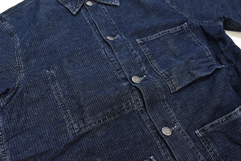 nudie jeans �̡��ǥ��������� Ⱦµ����� SVANTE STRIPE WORKER SHIRT 140531