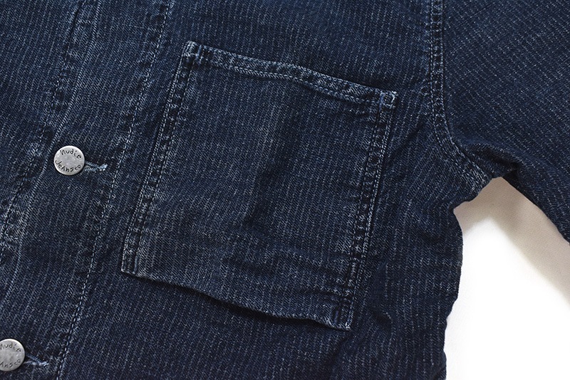 nudie jeans �̡��ǥ��������� Ⱦµ����� SVANTE STRIPE WORKER SHIRT 140531