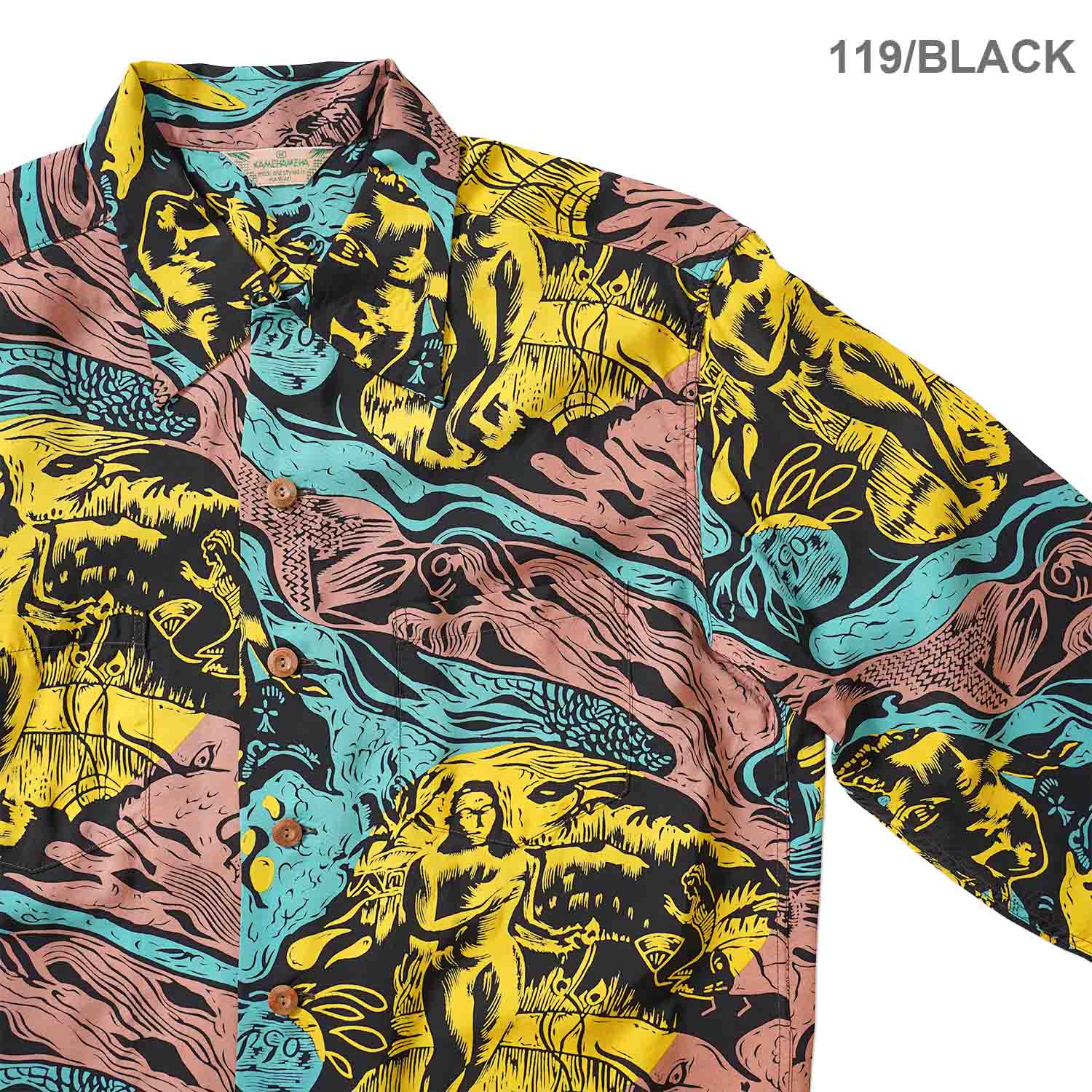 SUN SURF ���󥵡��� Ĺµ �����ϥ���� SUN SURF SPECIAL EDITION ��GAUGUIN WOODCUT MYSTIC�� (LONG SLEEVE) SS29674