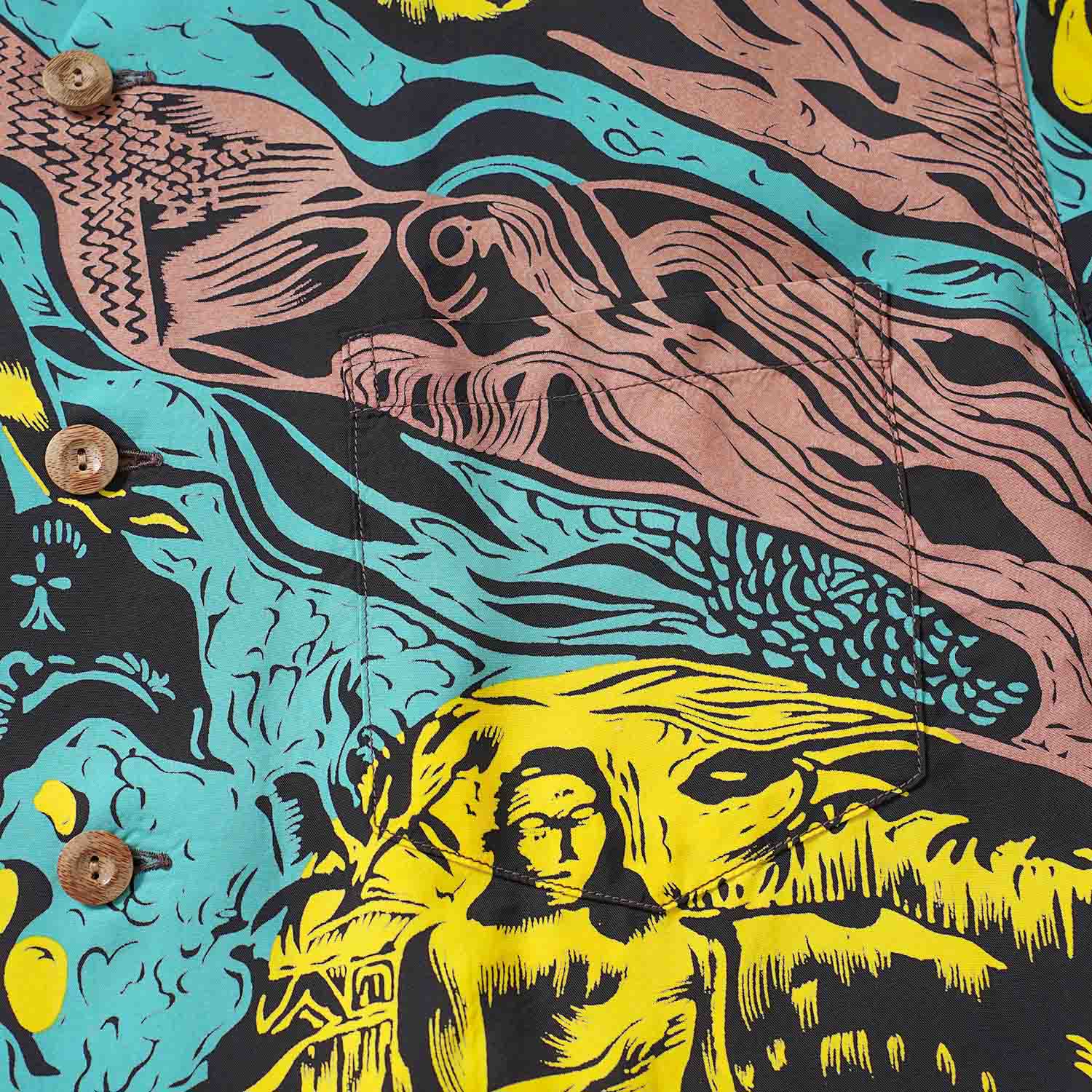 SUN SURF ���󥵡��� Ĺµ �����ϥ���� SUN SURF SPECIAL EDITION ��GAUGUIN WOODCUT MYSTIC�� (LONG SLEEVE) SS29674