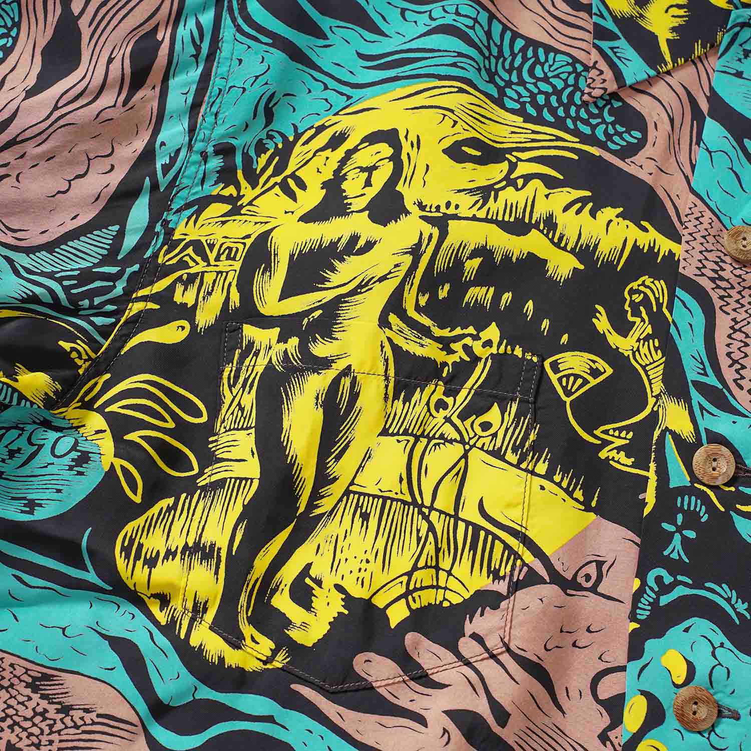 SUN SURF ���󥵡��� Ĺµ �����ϥ���� SUN SURF SPECIAL EDITION ��GAUGUIN WOODCUT MYSTIC�� (LONG SLEEVE) SS29674