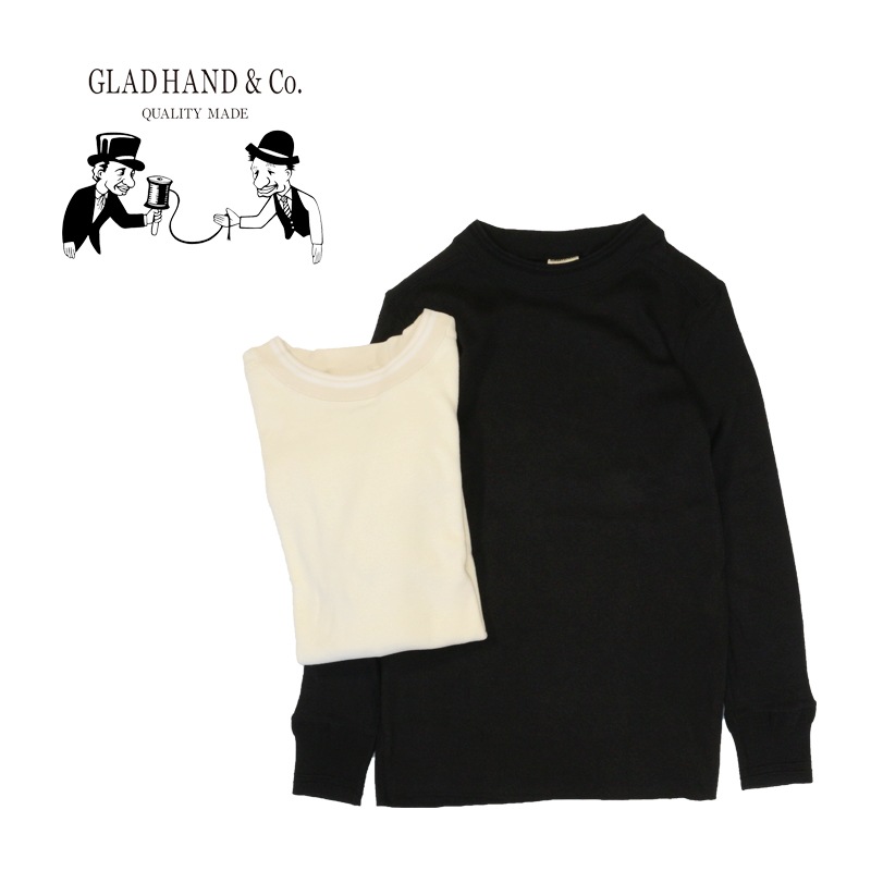 グラッドハンド Tシャツ　L グラッドハンド 長袖 Tシャツ GLAD HAND WAFFLE HENLEY L/S T-SHIRTS -WHITE- グラッドハンド GLAD  HAND WAFFLE L/S T-SHIRT -WHITE- gladhand-10w メンズ Tシャツ 長袖 ロンT パックT ワッフル GLADHAND  グラッドハンド【GH-11】【WAFFLE HENRY L/S T-SHIRTS】ヘンリー ...
