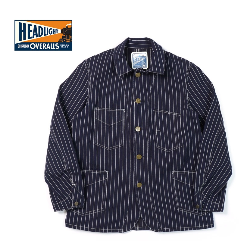 HEADLIGHT �إåɥ饤�� ���㥱�å�  "8oz. SPECIAL WOVEN STRIPE DENIM WORK COAT"  HD15647