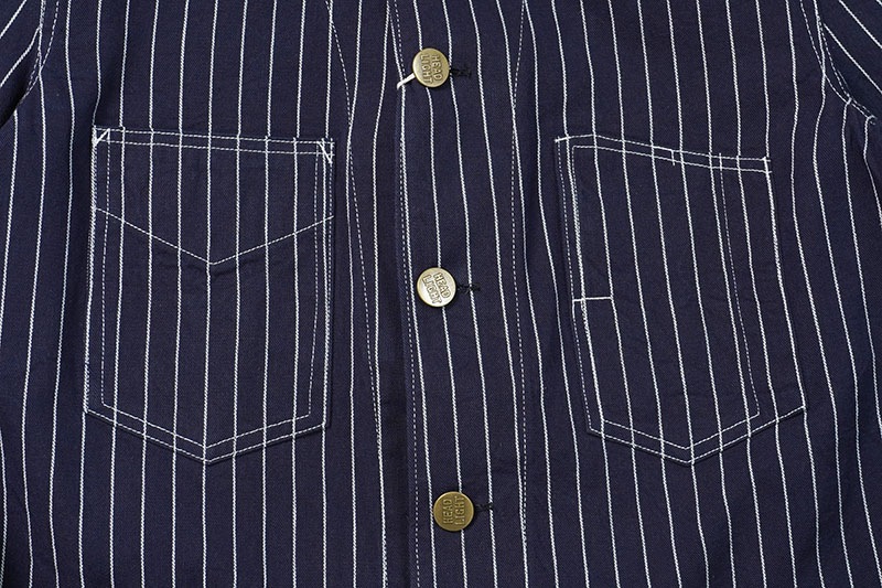 HEADLIGHT �إåɥ饤�� ���㥱�å�  "8oz. SPECIAL WOVEN STRIPE DENIM WORK COAT"  HD15647