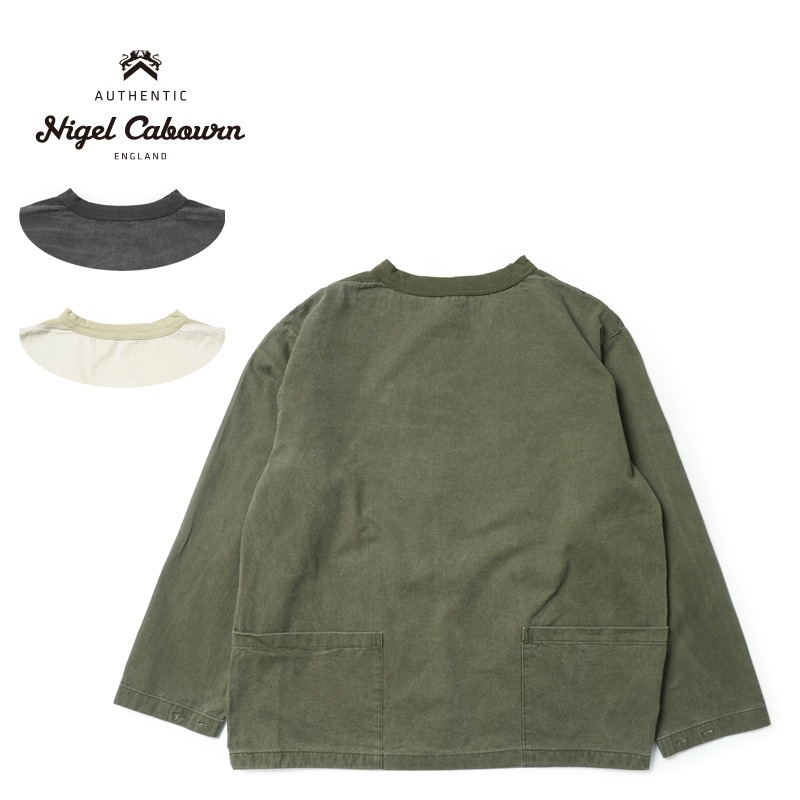 Nigel Cabourn ʥ륱ܥ  ĹµT "FISHERMANS SH COTTON TWILL"  80500010011